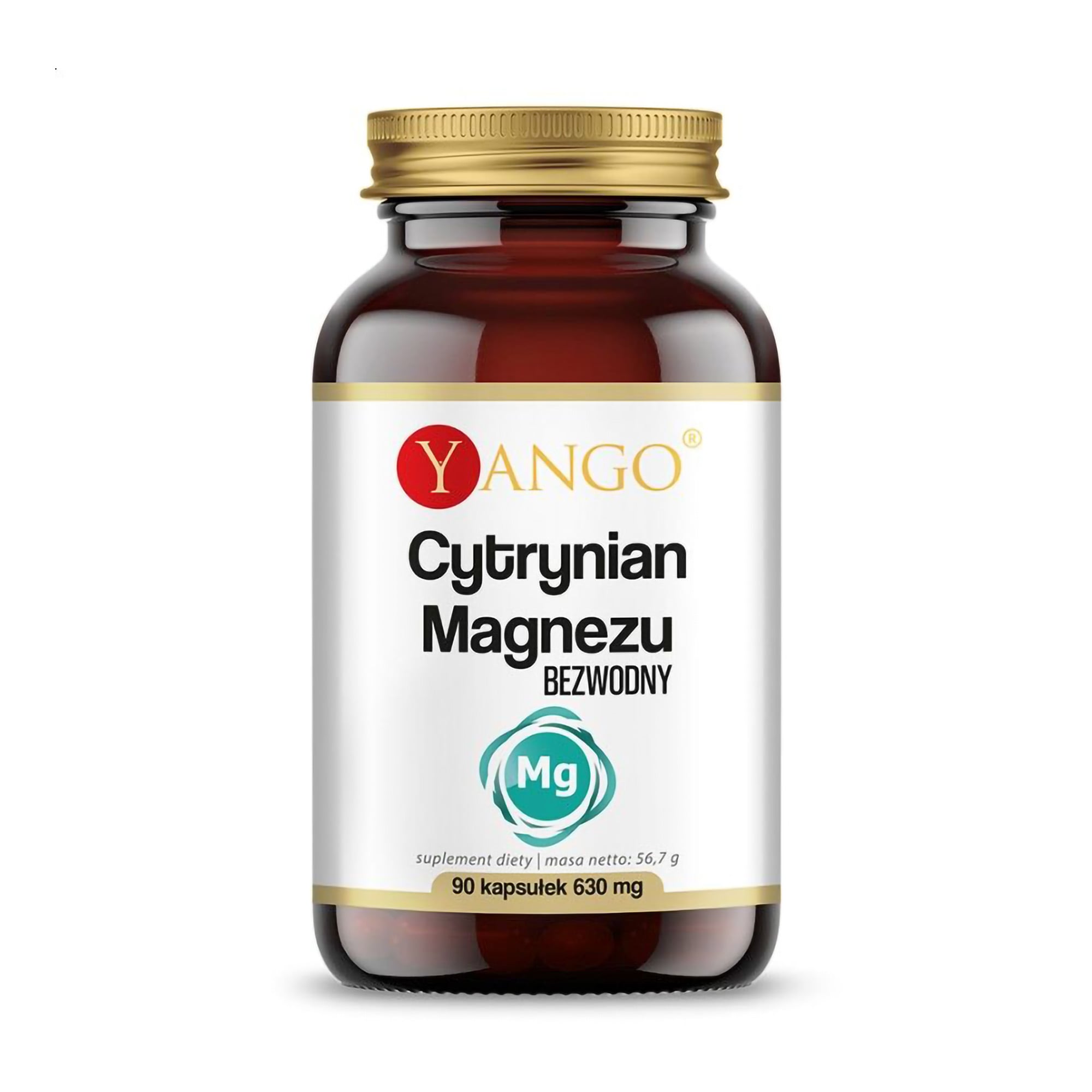 Магнію цитрат Yango Magnesium Citrate безводний, 630 мг, 90 капсул