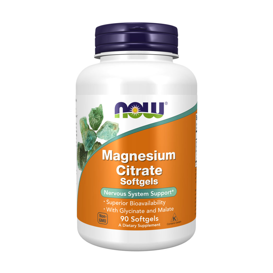 Цитрат магнію NOW Foods Magnesium Citrate 134 мг, 90 желатинових капсул