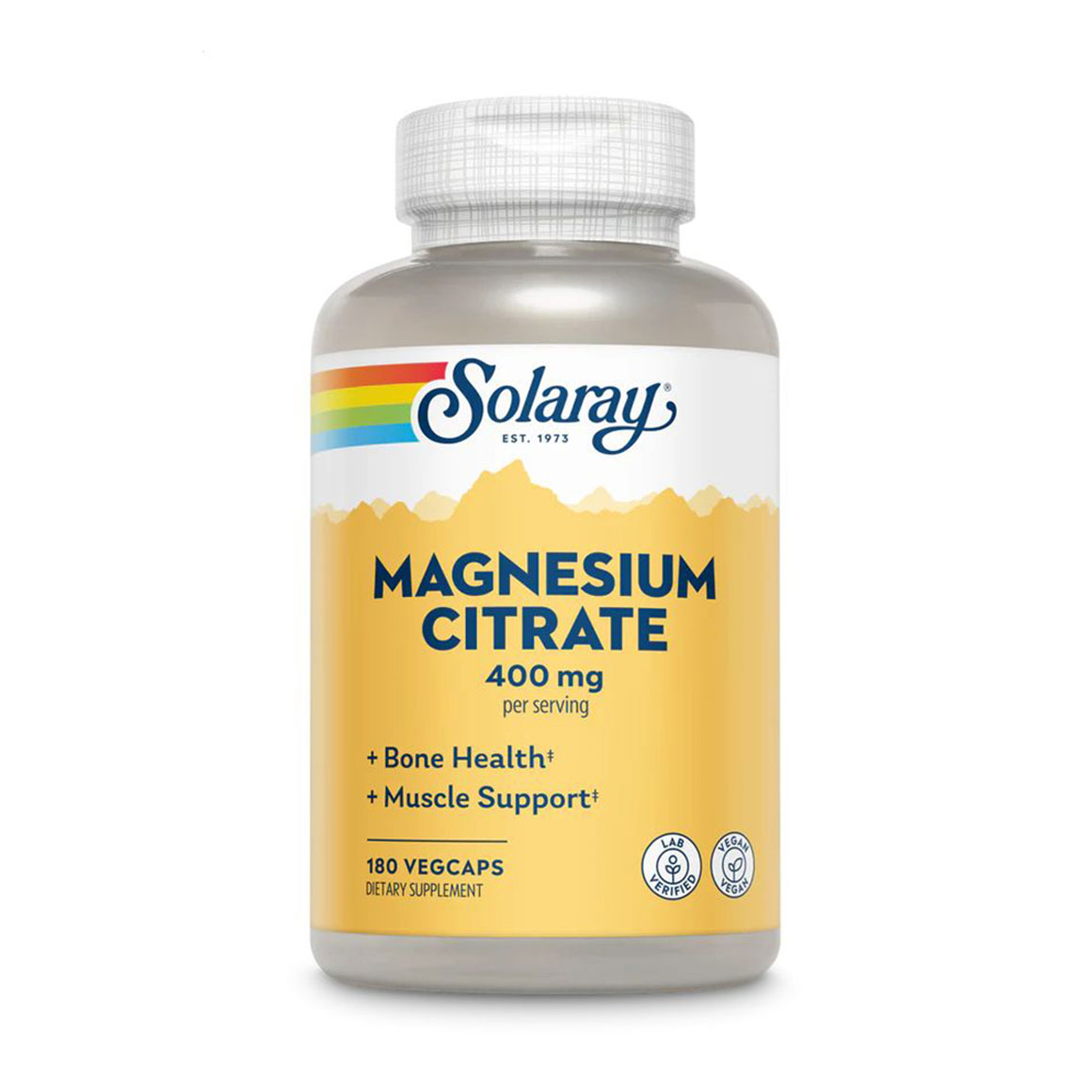 Цитрат магнію Solaray Magnesium Citrate 400 мг, 180 капсул